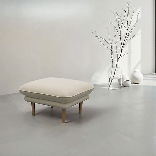 DOMO collection Hocker »Leuven« angenehm feste Polsterung, bodenfrei, 19 cm günstig online kaufen