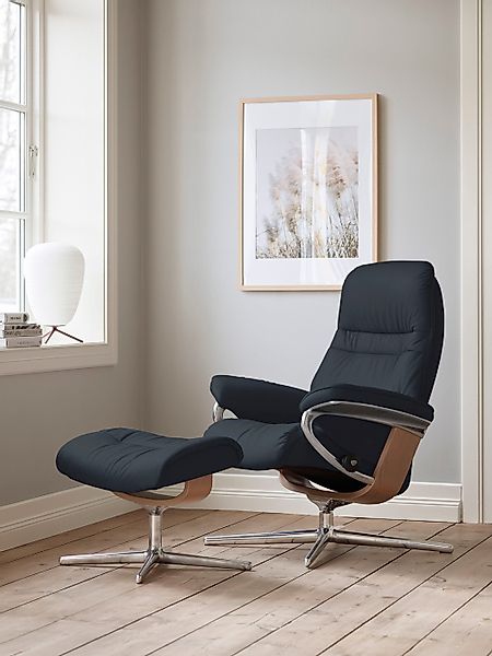 Stressless Relaxsessel "Sunrise" mit Cross Base, Größe S, M & L, Holzakzent günstig online kaufen