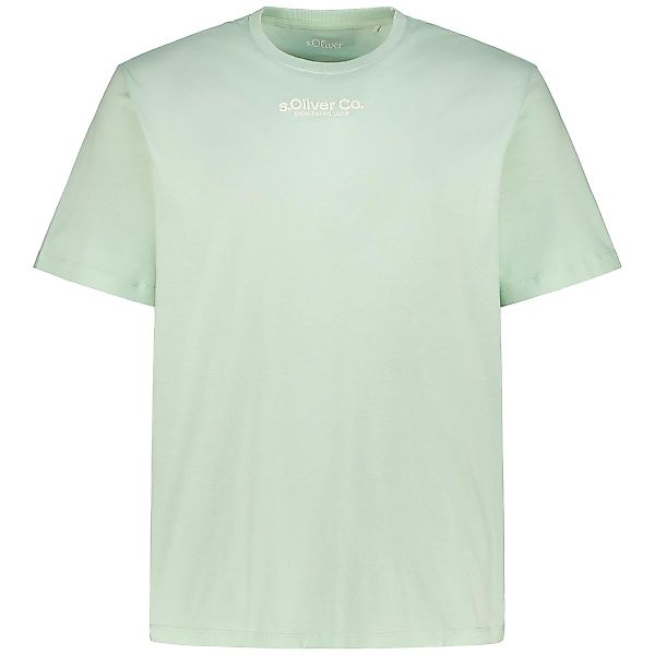 s.Oliver T-Shirt mit Label-Print Farbe mint Größe: 3XL günstig online kaufen