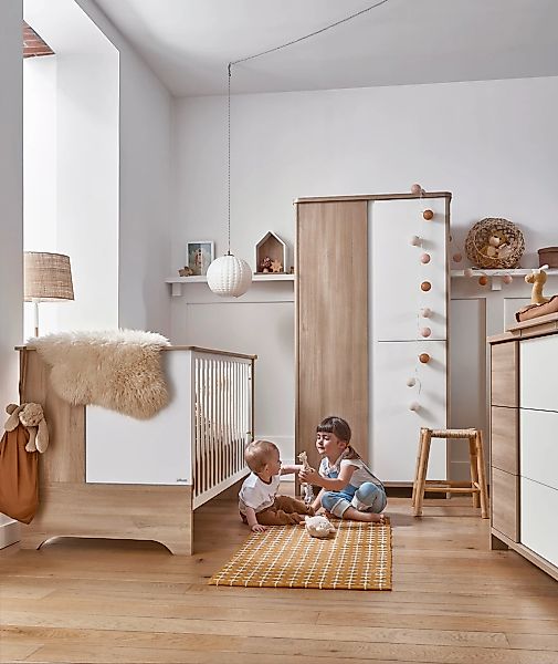 Galipette Babyzimmer-Komplettset "Sasha" Set, Bett, Wickelablage, Kleidersc günstig online kaufen