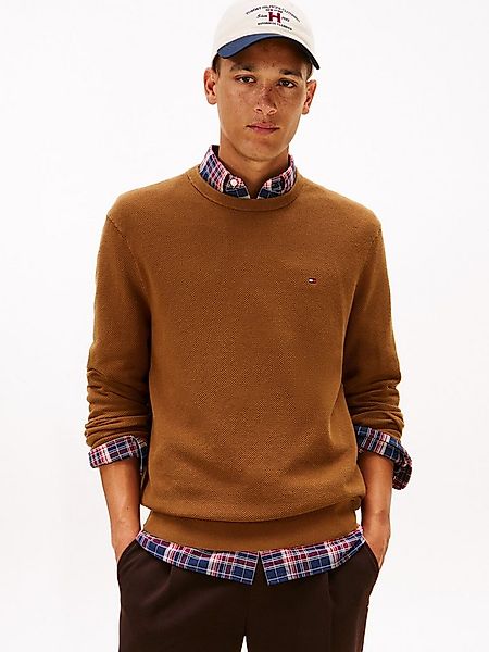 Tommy Hilfiger Rundhalspullover ESSENTIAL STRUCTURE CREW NECK mit Struktur günstig online kaufen