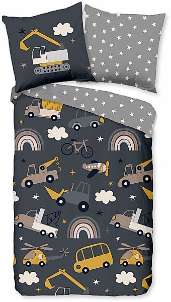 good morning Kinderbettwäsche "Rush" 2 Stk. tlg. Baumwolle, Reißverschluss, günstig online kaufen