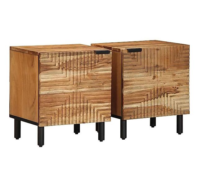 vidaXL Nachttisch Nachttische 2 Stk. 40x33x46 cm Massivholz (2-St) günstig online kaufen