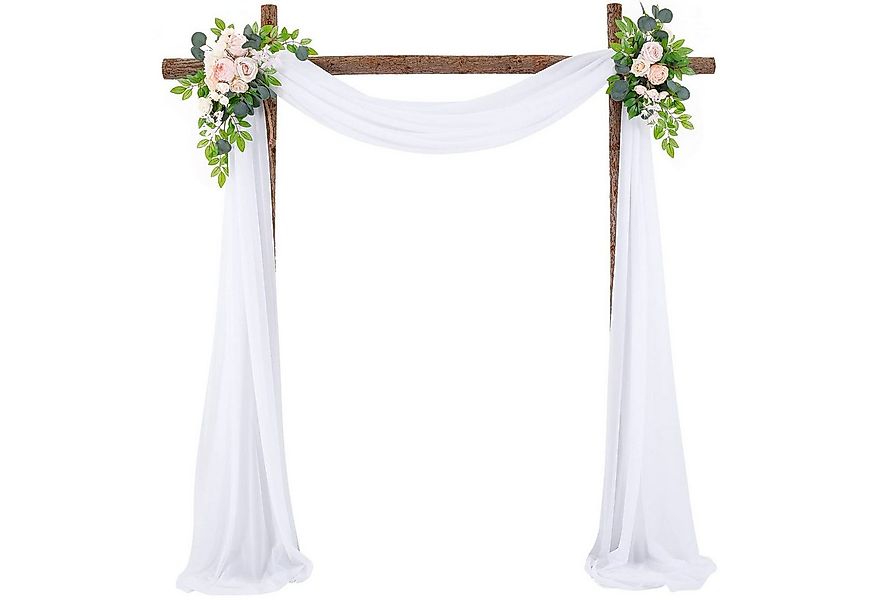 Refttenw Hängedekoration Hochzeits Vorhang Hochzeitsbogen Hintergrundvorhan günstig online kaufen