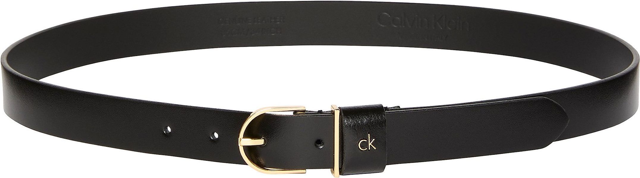 Calvin Klein Ledergürtel "CK METAL LOOP ROUND BUCKLE 25MM", Größenverstellb günstig online kaufen