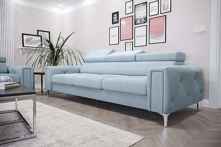 JVmoebel Sofa Sofa 3 Sitzer Kunstleder Sofas Couch Polster Luxus Möbel Drei günstig online kaufen