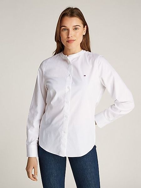 Tommy Hilfiger Shirtbluse COLLARLESS POPLIN REGULAR SHIRT mit Tommy Hilfige günstig online kaufen