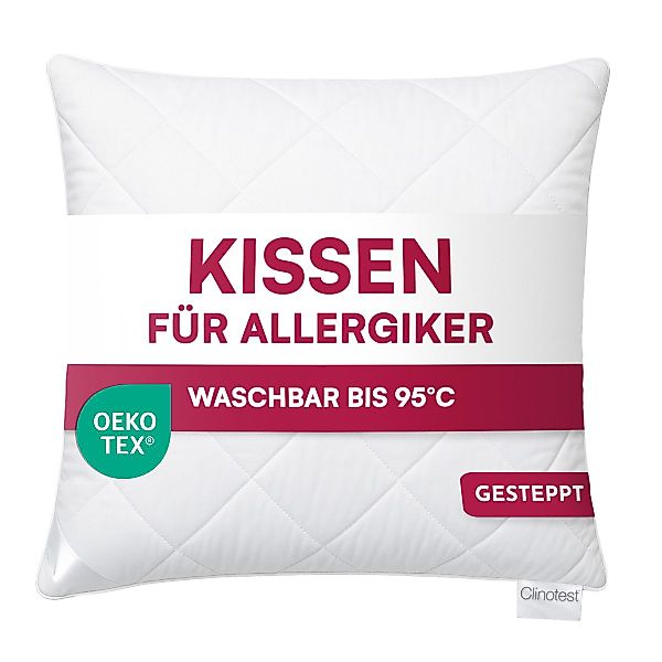 Clinotest Kopfkissen Polykissen Gesteppt, Füllung: 120g, günstig online kaufen