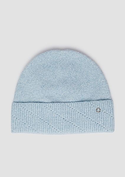 s.Oliver Strickmütze Mütze Feinstrick-Beanie mit dezenter günstig online kaufen
