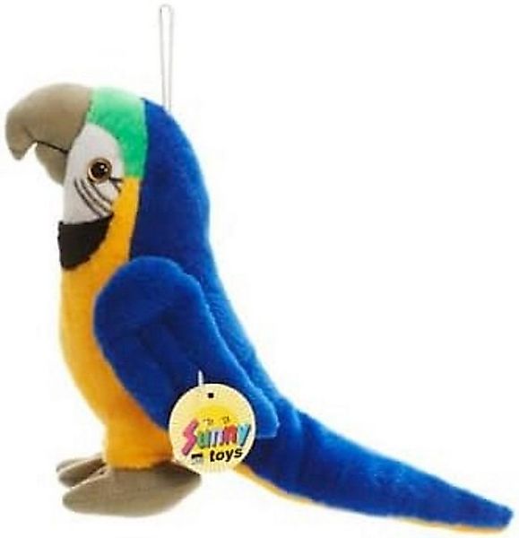 Euro Souvenirs Kuscheltier Papagei ca. 20 x12x11 cm Plüsch Stofftier Vogel günstig online kaufen