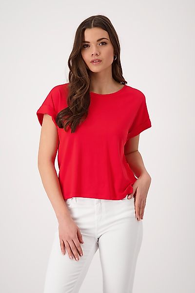 Monari T-Shirt "Shirt Basic Pima uni", Mit Rundhalsausschnitt günstig online kaufen
