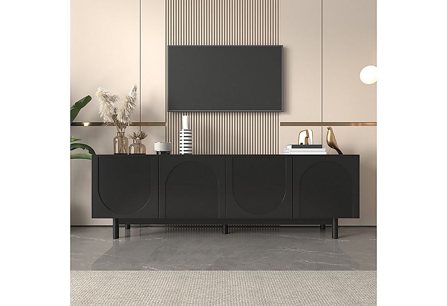 REDOM Lowboard TV-Schrank Fernsehtisch mit Verstellbaren Einlegeböden (Fern günstig online kaufen