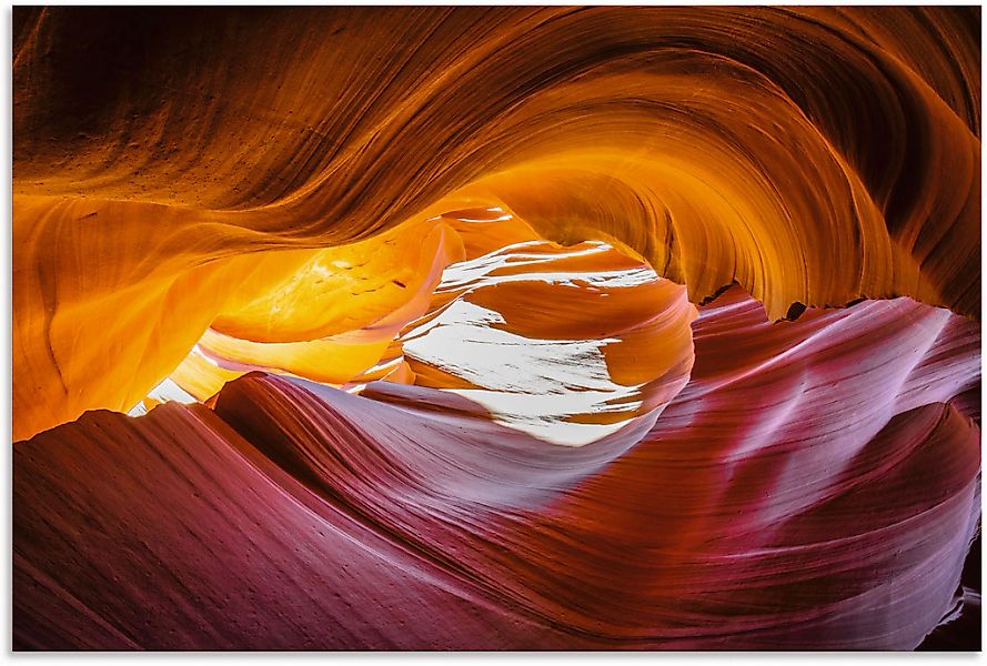 Artland Alu-Dibond-Druck "Antelope Canyon in den USA" Felsen 1 Stk. tlg. fü günstig online kaufen