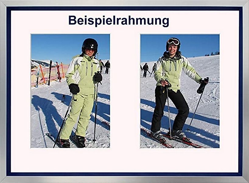 Oslo MasterLine Bilderrahmen-Set Bilderrahmen Kunststoff silber günstig online kaufen