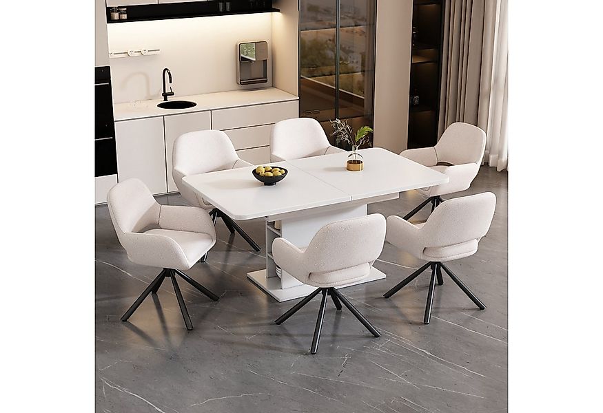 Flieks Esszimmerstuhl (360° drehbar, Set, 6 St), 6er Set Polsterstühle Dreh günstig online kaufen