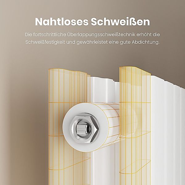 EMKE Heizkörper Flach Vertikal Doppellagig Design günstig online kaufen