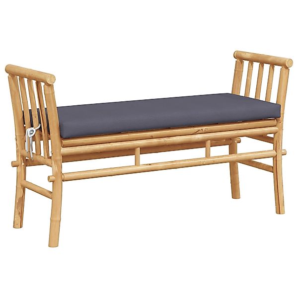 vidaXL Gartenbank mit Kissen 110 cm Bambus 4108078 günstig online kaufen