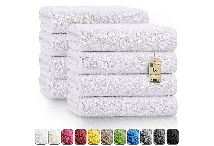 NatureMark Handtücher 8er-Sparpack Handtücher 50x100cm, 100% Baumwolle (8-S günstig online kaufen