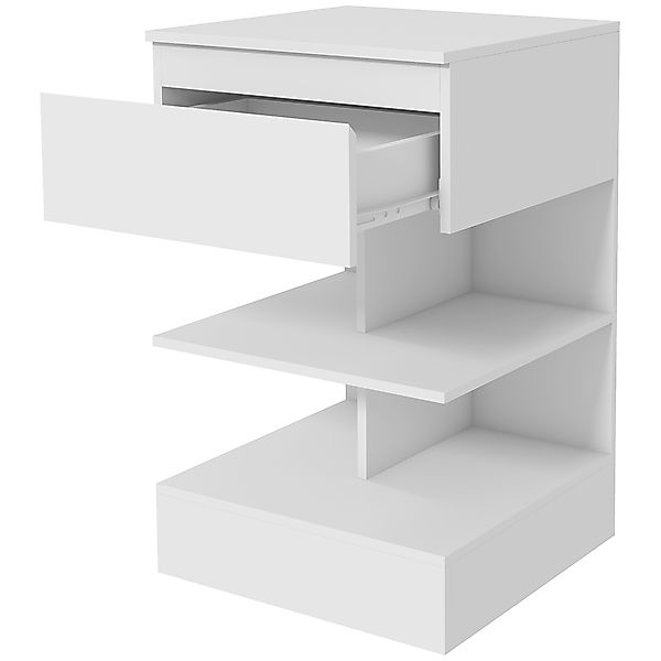 HOMCOM Nachttisch Modern aus Spanplatte und MDF mit einer Schublade und 2 R günstig online kaufen
