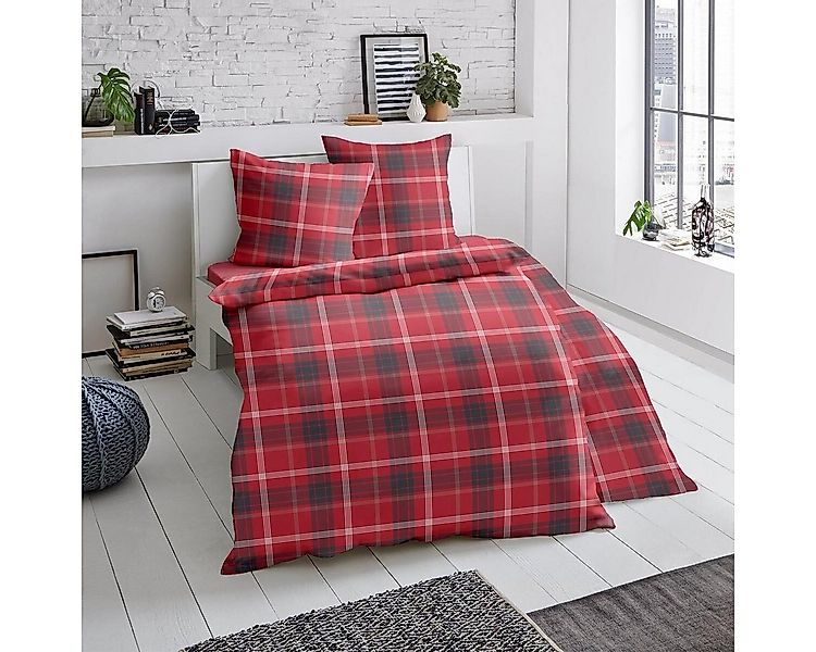 TRAUMSCHLAF Bettwäsche Dublin, Biber, 2 teilig, Biberbettwäsche weich und k günstig online kaufen