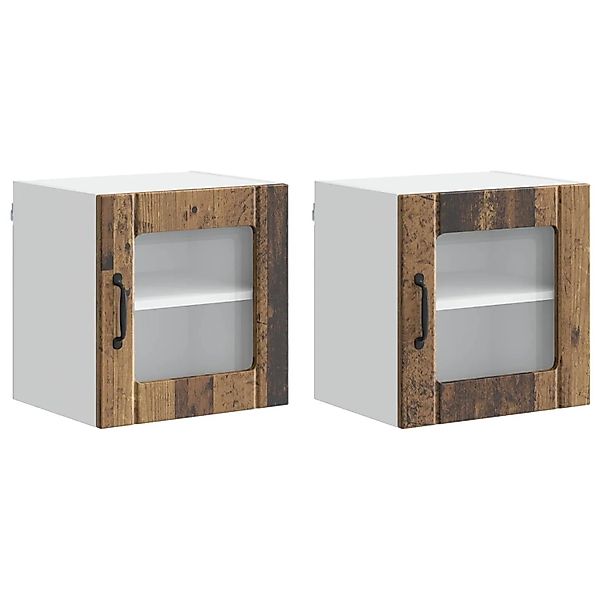 vidaXL Küchenschrank 2 Stk Altholz 40 x 31 x 40 cm Holzwerkstoff 884851 günstig online kaufen