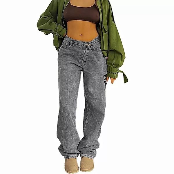 KIKI Loungepants Cargohose Damen Jeans Skinny Hippie Loose Jogginghose Lang günstig online kaufen