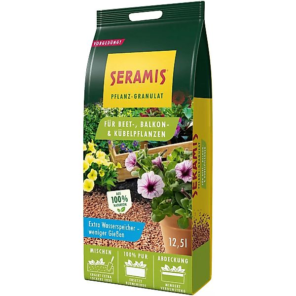 Seramis Outdoor-Granulat für Beet-, Balkon- und Kübelpflanzen 12,5 l günstig online kaufen