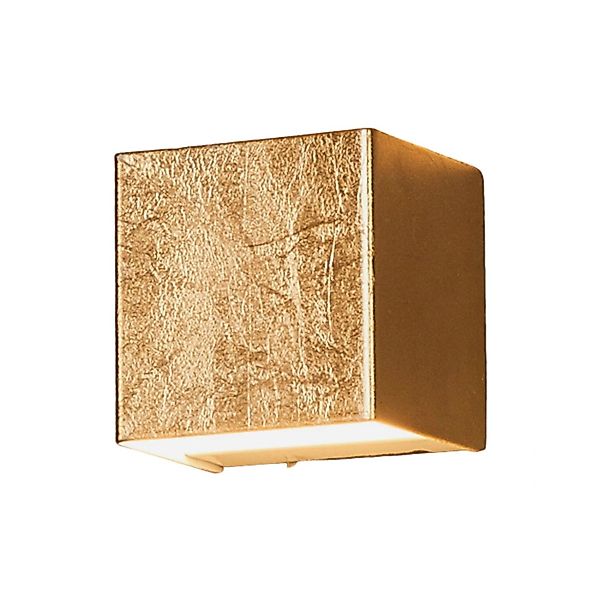 Lindby LED Wandleuchte Wandlampe Innen Quentin 9625072 Modern in Gold Messi günstig online kaufen