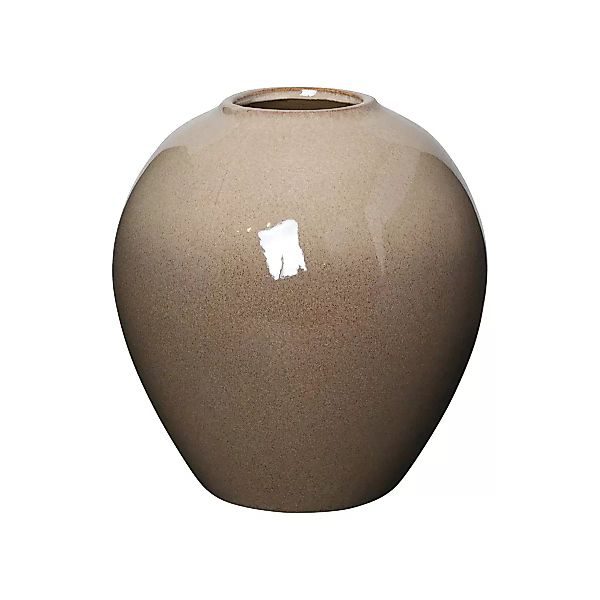 Broste Copenhagen Vasen Ingrid Vase M Keramik Simple Taupe / Brown 25,5 cm günstig online kaufen