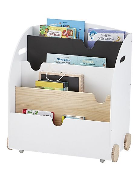 vertbaudet Bücherregal Kinderzimmer Bücherregal mit Rollen günstig online kaufen