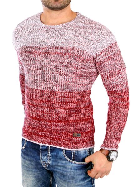 Reslad Strickpullover Reslad Strickpullover Herren Colorblock günstig online kaufen