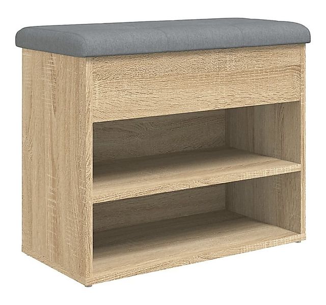 vidaXL Sitzbank Schuhbank Sonoma-Eiche 62x32x50 cm Holzwerkstoff günstig online kaufen