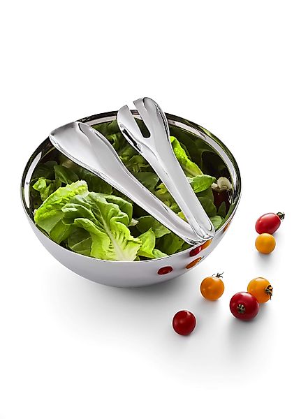 Insalata elegante Salatschüssel mit Edelstahl-Besteck günstig online kaufen