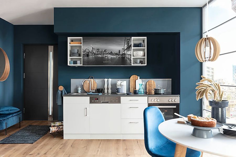 KOCHSTATION Küchenzeile "KS-Paris – Küchen mit einzigartigen Fotomotiven au günstig online kaufen