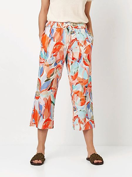 TONI 3/4-Hose "Pia", mit weitem Bein, aus sommerlicher Qualität mit Leinen günstig online kaufen