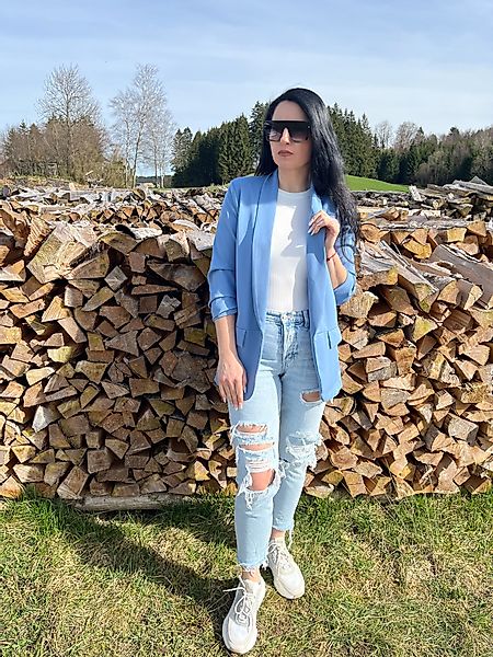 Lelü Fashion Kurzblazer Blazer mit gerafften günstig online kaufen
