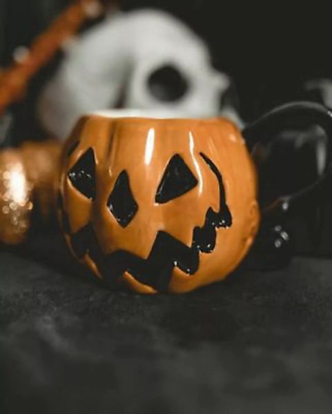 Spooky Pumpkin Tee & Kaffeetasse Tassen schwarz günstig online kaufen