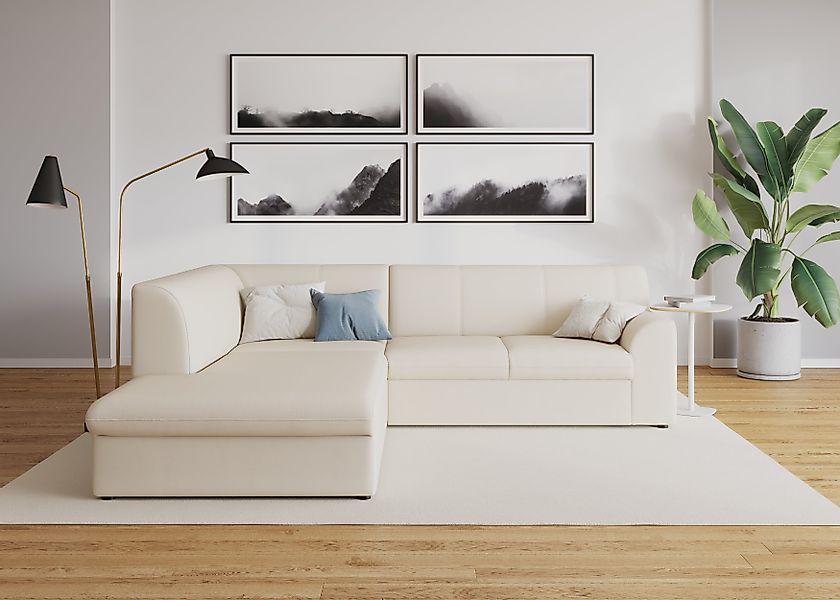 DOMO collection Ecksofa "Topper zeitlos elegant, kompakte Stellmaße, OTTOs günstig online kaufen