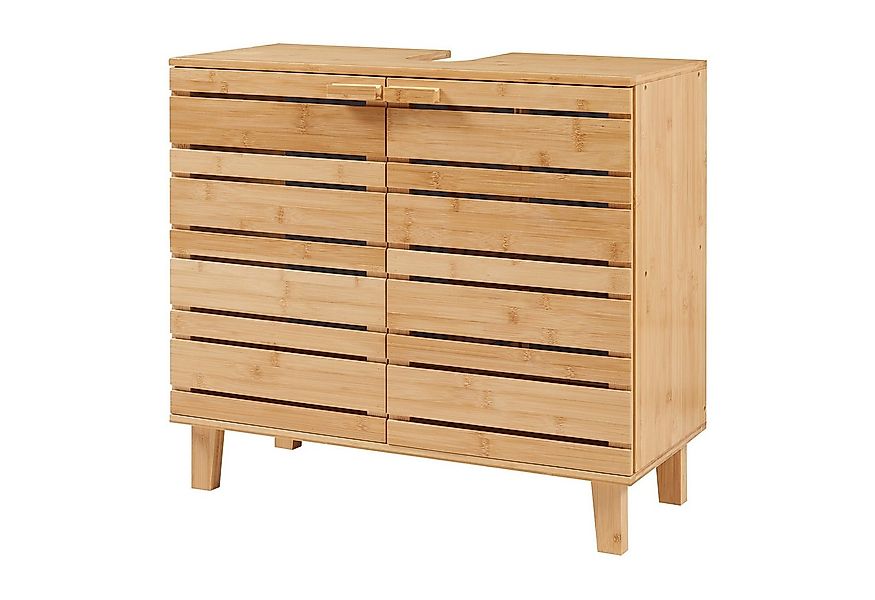 en.casa Waschbeckenunterschrank »Epind« Badezimmerschrank 60 x 66 x 30 cm B günstig online kaufen