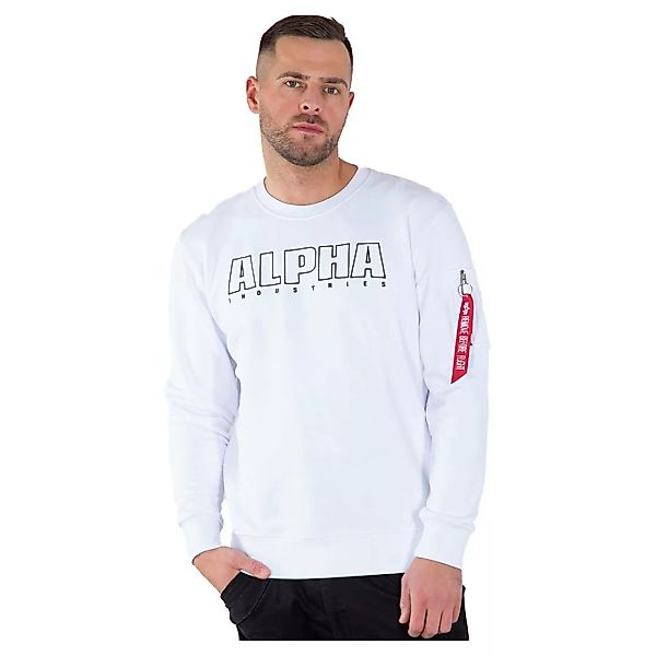 Alpha Industries Embroidery Sweatshirt 2XL White günstig online kaufen