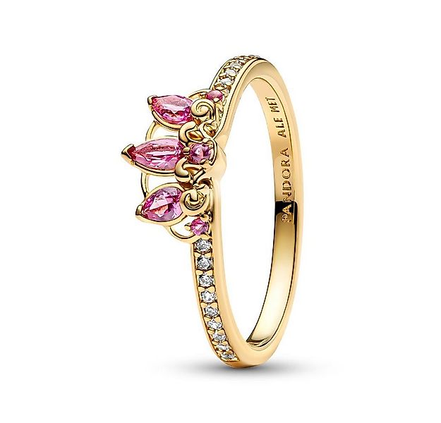Pandora Fingerring PANDORA Disney Damenring Rapunzels Krone, vergoldet, Zir günstig online kaufen