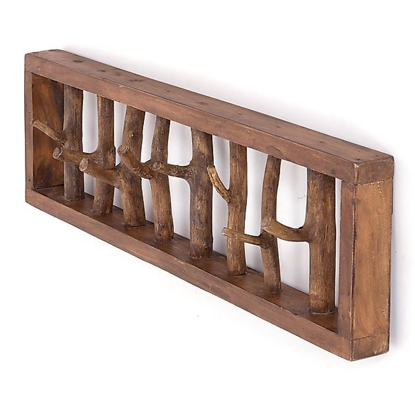 DESIGN DELIGHTS Wandgarderobe WANDGARDEROBE AST-HAKEN, 82x22cm, günstig online kaufen