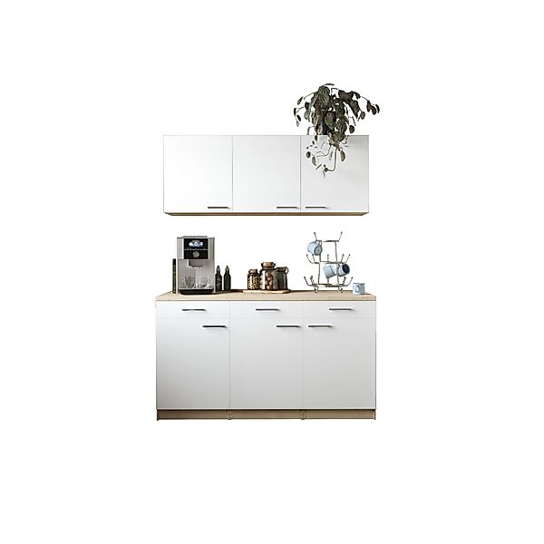 Respekta Küchenmöbel-Set 12 Merle 150 cm Weiß günstig online kaufen