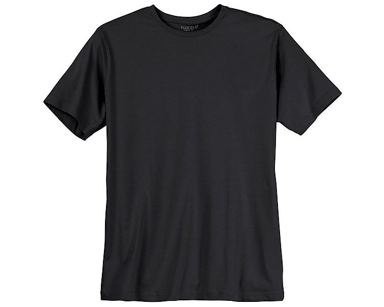 redfield Rundhalsshirt T-Shirt Herren schwarz Redfield Übergröße günstig online kaufen