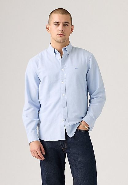 Levi's® Langarmhemd AUTHENTIC BUTTON DOWN mit Ton-in-Ton Logostickerei auf günstig online kaufen