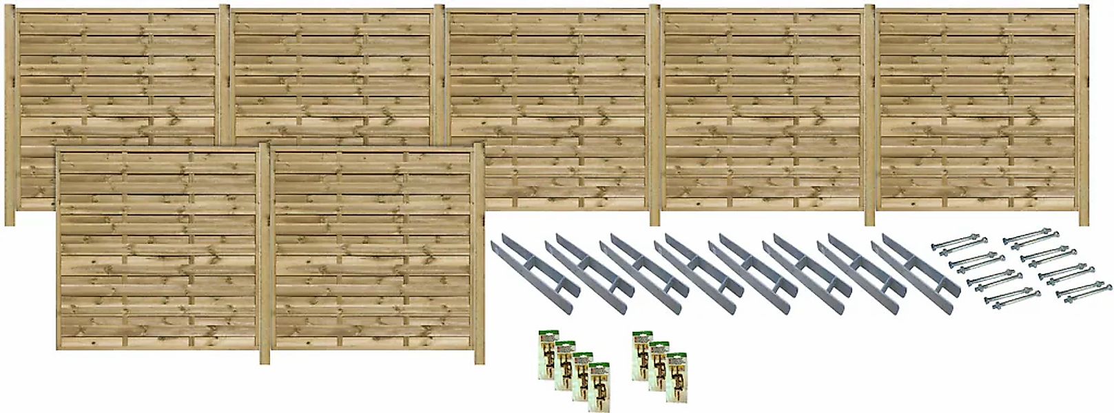 Tetzner & Jentzsch Sichtschutzelement "EDMONTON 5" kesseldruckimprägniert günstig online kaufen