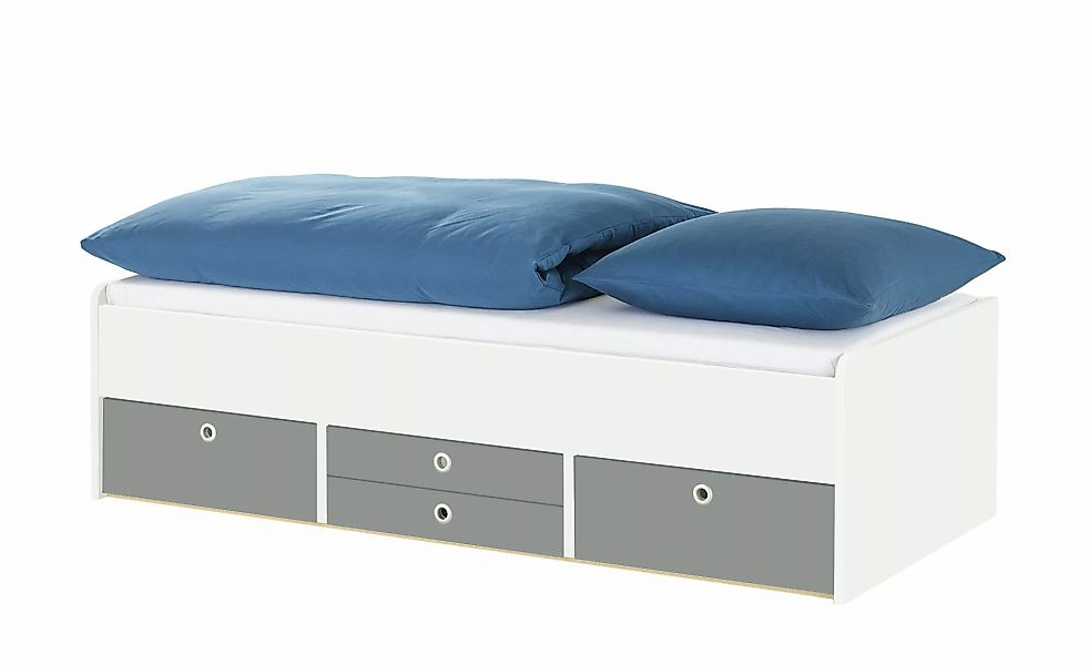 Schubkastenbett  Grow Up ¦ weiß ¦ Maße (cm): B: 127 H: 54,5 Betten > Bettge günstig online kaufen