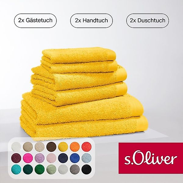 s.Oliver Handtuch Set »s.Oliver, Premium Qualität, 600 gr/m²«, Set, 6 tlg., günstig online kaufen