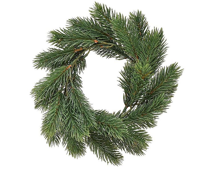 Winterliche Kunstpflanze Tannenkranz künstlich grün Ø25cm Weihnachten Deko günstig online kaufen