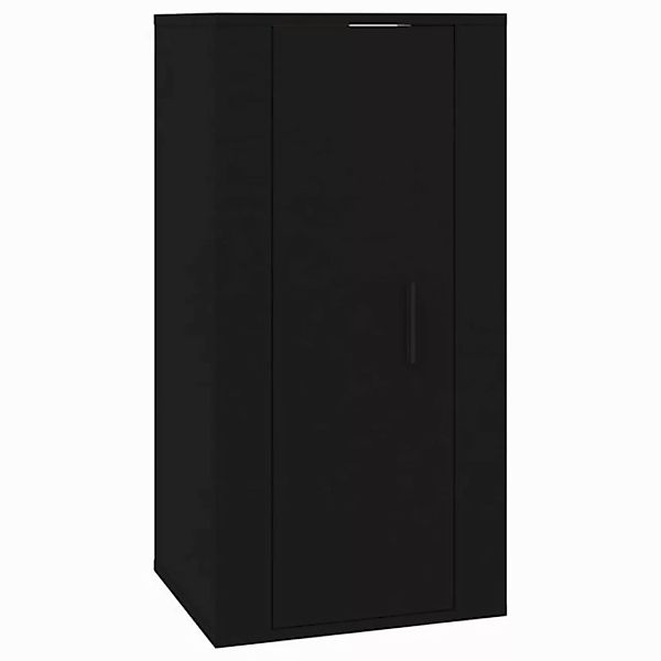 vidaXL TV-Schrank TV-Wandschrank Schwarz 40x34,5x80 cm TV-Lowboard Fernsehe günstig online kaufen